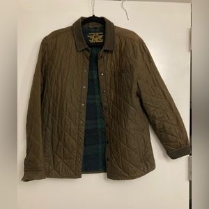 All Saints Olive Green Jacket with Fleece Lining